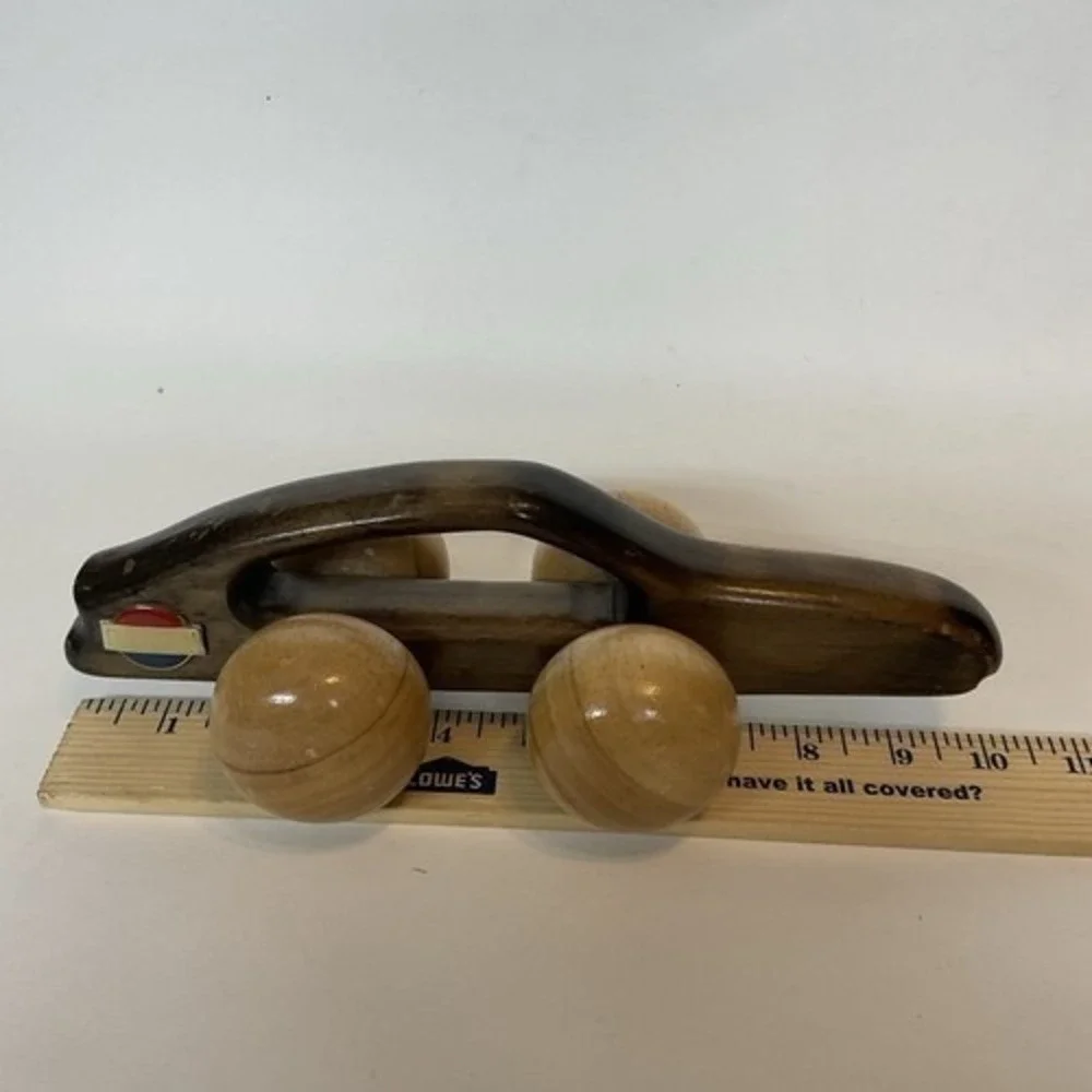 VTG Datsun 300ZX Handmade Solid Wood Back Massager/Kids Rolling Toy L10